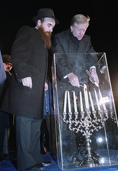 Yesterday at sundown, Jewish people from around the world began the celebration of Hanukkah, the Festival of Lights—which has held a special place of honor on the Ellipse for more than four decades! http://whitehouse.gov/adventcalendar&nbsp;