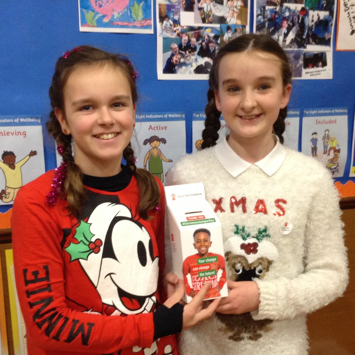 Bracoden15's tweet photo. Rotakids were pleased to have collected £54 from our Christmas jumper day to send off to Save the Children @savechildrenuk #ChristmasJumperDay 🎄☺️🎅 https://t.co/5dg0IdJdsm