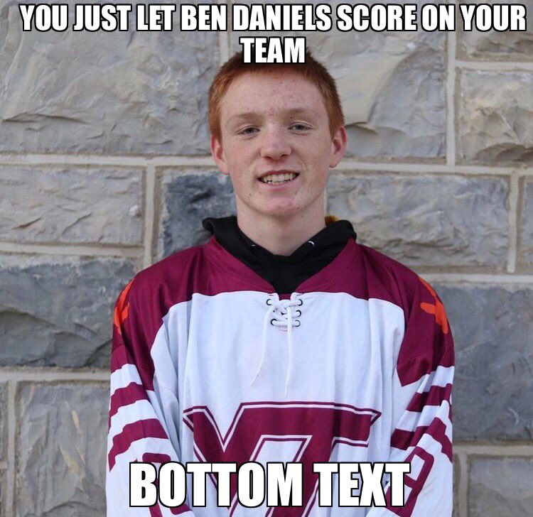 Good luck with finals, Hokies!! Hoping we can share more memes like this next spring for a potential hockey season.
Happy holidays! 🎄
#GoHokies🦃