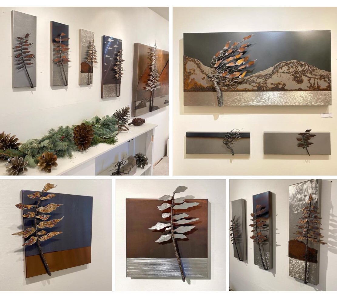SaraPot3's tweet photo. Picture one of these on your wall! Looking for a great, handmade-in-Niagara gift? Check out my favourite metal artist @FloydElzinga #shopsmallbusiness #artistsupport https://t.co/CW7moBRdUZ