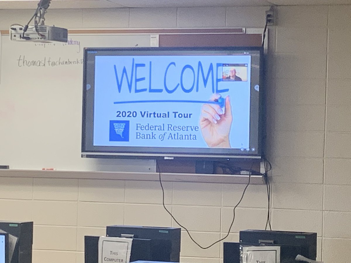MrsLauraAnglin's tweet image. Finance &amp;amp; Accounting students are zooming with the Federal Reserve Bank of Atlanta today! Thank you for a great virtual tour! @chambers_tech