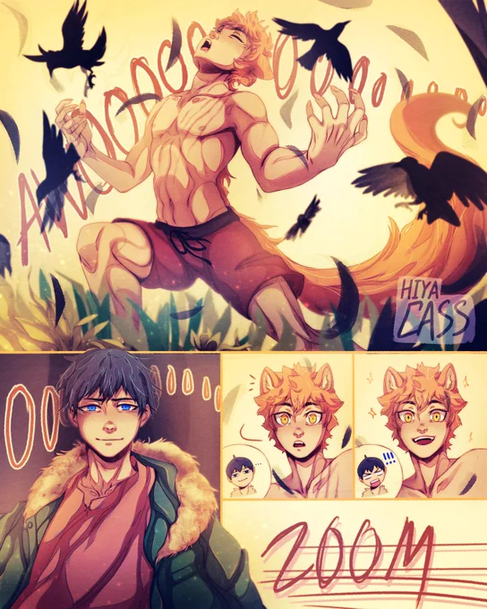 [HQ] Werewolf Hinata AU 