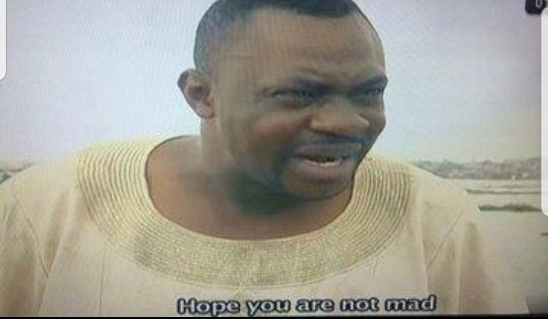 Me: *walks* Do you have Power Horse that I can drink?Baba: *ignores me and shakes shekere*Me: Do you use to back your clients?Baba: