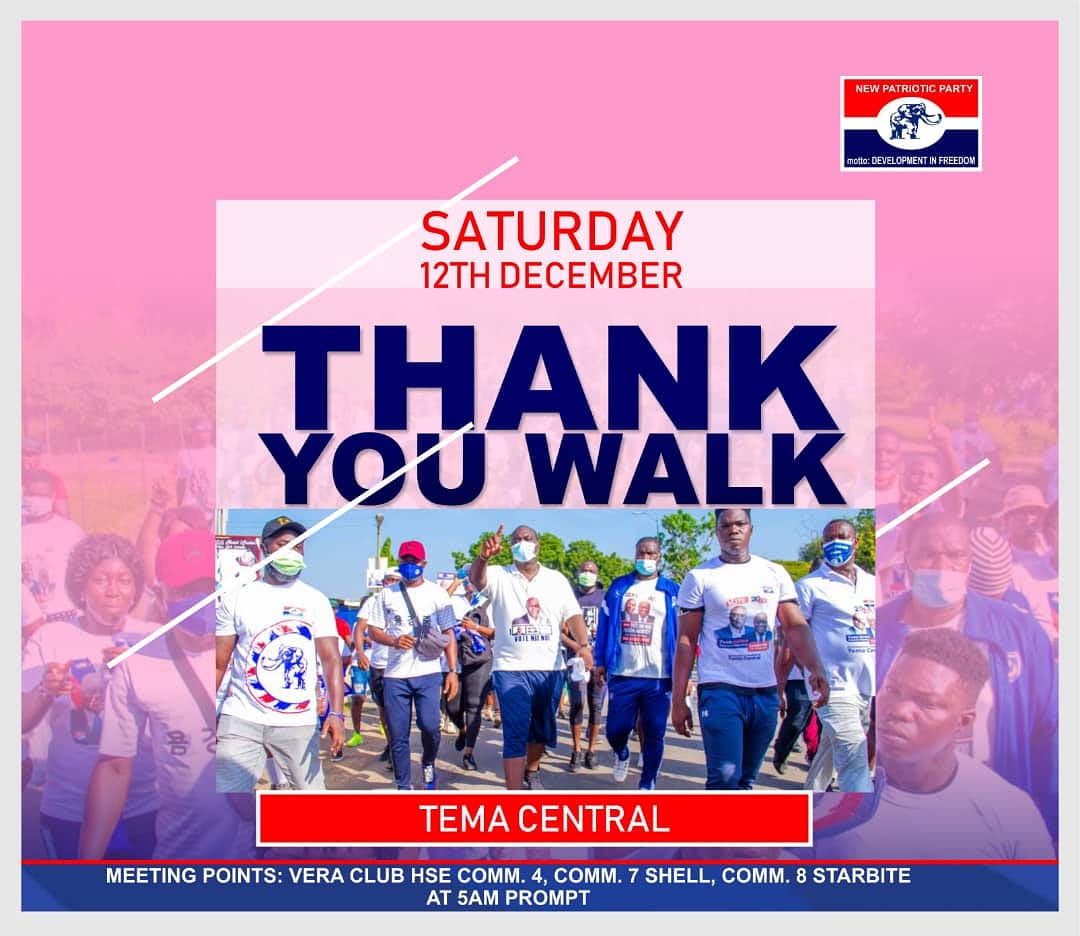 NppTema's tweet photo. @niinoi_hanson's THANK YOU WALK comes off tomorrow. We really appreciate you, people of Tema Central

Time: 5am https://t.co/EKHm1GNQHM