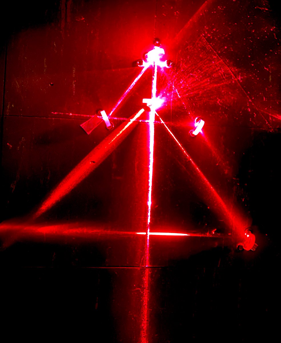 KateTubbesing's tweet photo. #lasertree Thanks to my lab mates for amusing me on this long day of live-cell imaging. I hope everyone has a wonderful holiday season!!! #Laser #science #Microscopy https://t.co/nRYZ1V2yFB