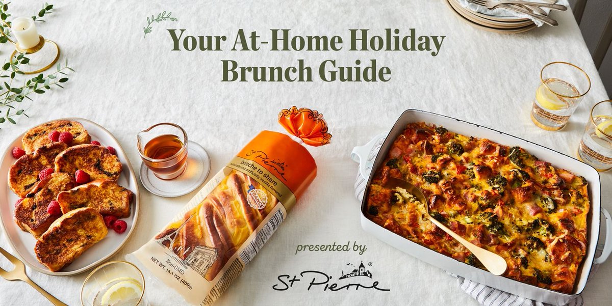 . <a href="/Food52/">Food52</a> has 5 festive brunch recipes that feel like a gift! 

• Herby Ham &amp; Gruyere Breakfast (or brunch) casserole 
• Caramelized Banana &amp; Maple-Bacon Sliders
• Persimmon Walnut Bread Pudding 
• Custardy French Toast 
• BLT Benedict

food52.com/p/your-at-home…