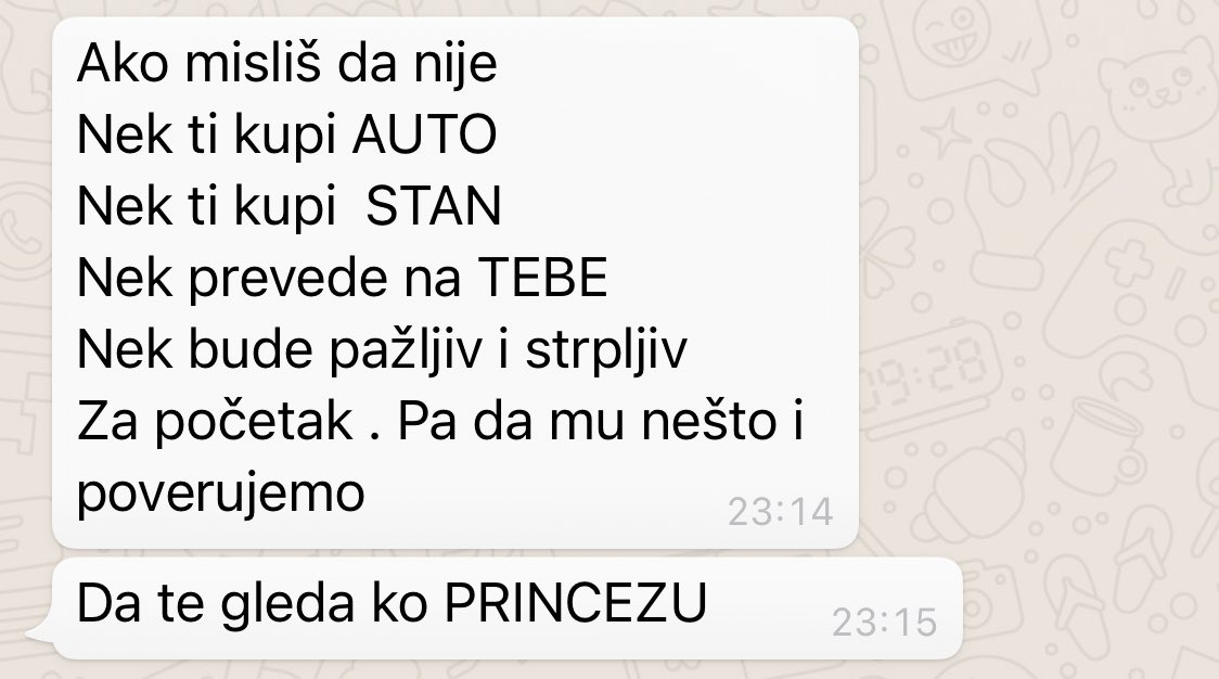 ajkulicax's tweet photo. rekla tati da imam dečka
tata: https://t.co/xDY6ZveI3A