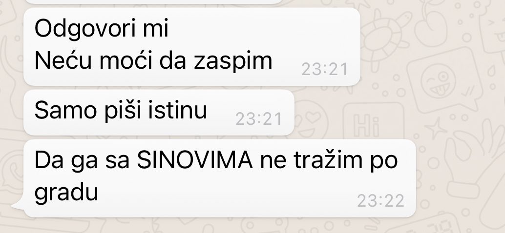 ajkulicax's tweet photo. rekla tati da imam dečka
tata: https://t.co/xDY6ZveI3A
