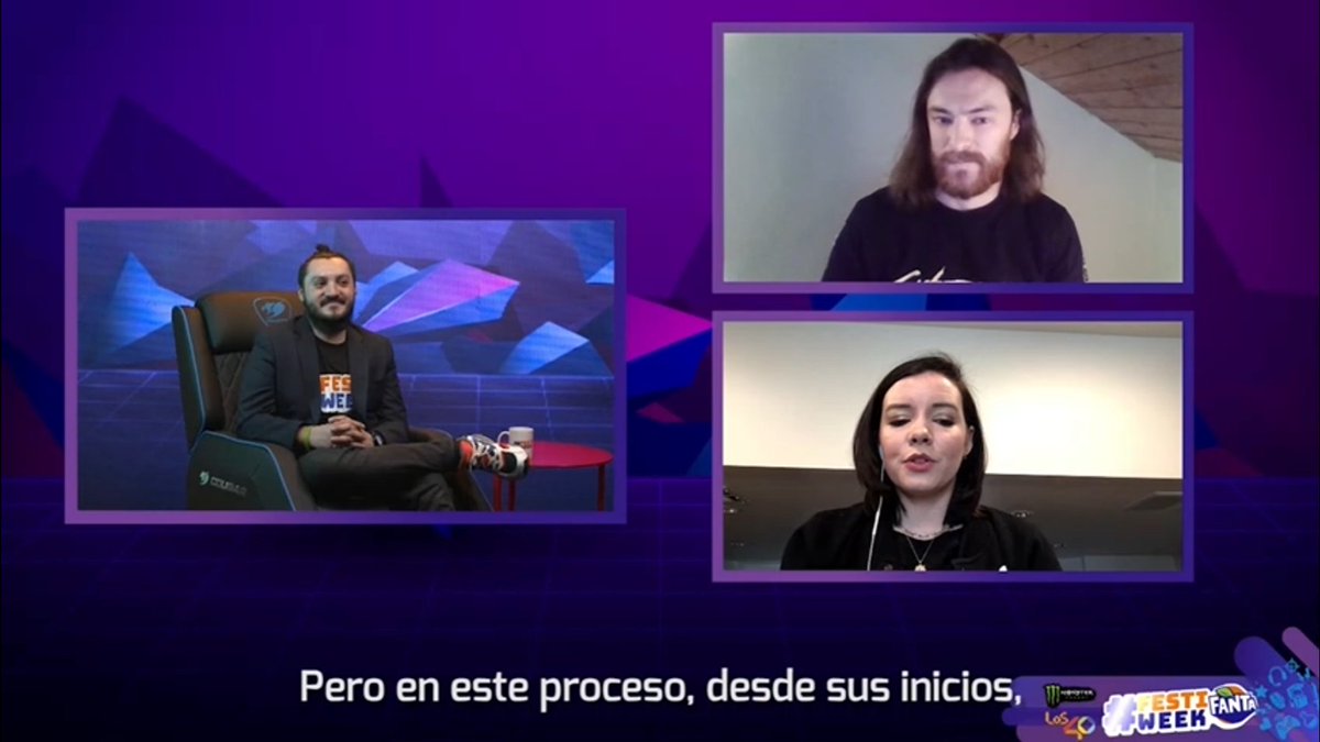 festigame's tweet photo. ¡No te pierdas la entrevista que @ImTheWrightOne le realizó a las voces oficiales de #Cyberpunk2077 gracias a 
@WBGameslatino ! Sintoniza https://t.co/EJVsabkLcP

@CDPROJEKTRED
 #warnergames #FestiWeek 
@CheramiLeigh
 #GavinDrea https://t.co/7EWZ6q5jmH
