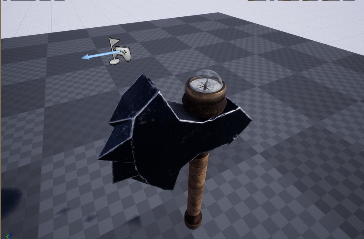 EgideonGameDev's tweet photo. Axe - Modeling and sculpture. 
I was inspired by the axe drawn at the beginning of each chapter of the book Warcraft: Durotan.

More photos: https://t.co/sxyjTSQj3V

#b3d #Blender3d #3dart #SubstancePainter #UnrealEngine https://t.co/UVC5umrClu