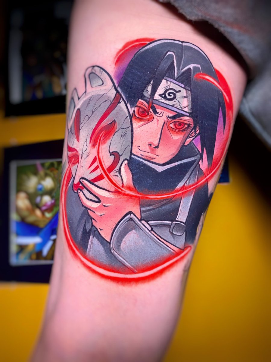 Anbu Kakashi for Ashley I would love to do more anime tattoos in this  style     tattoo naruto narutotattoo kakashi kakashitattoo   Instagram