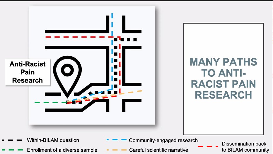 DrSMeints's tweet image. Thanks to @DrCaliaMorais @JanelleLetzen for the incredible suggestions for conducting anti-racist pain research! #usasp2020 #painresearch #pain #ChronicPain #MedTwitter
