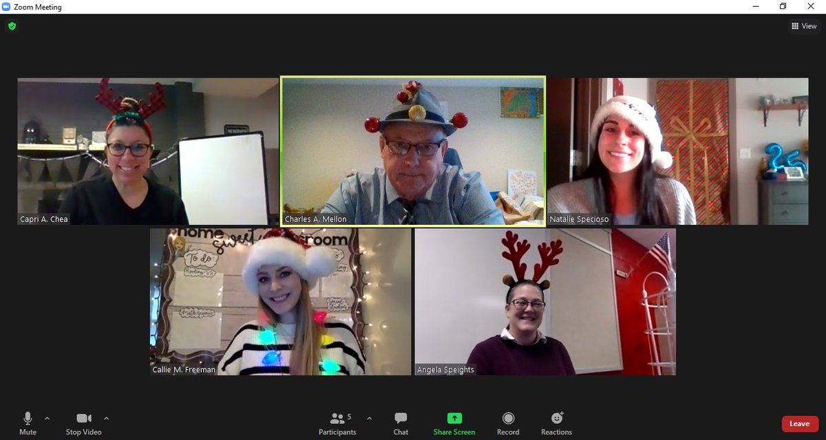 NeabscoFifth's tweet photo. Today we’ve got our festive hats! Mr. Mellon even made his homemade- we’ll do anything to win! #12daysuntilwinterbreak ⁦@callie_freem⁩ ⁦@chea_ms⁩ ⁦@MsSpecioso⁩ ⁦@NeabscoPrincip1⁩ ⁦@blevecchi⁩ https://t.co/vZEZhlaZp6