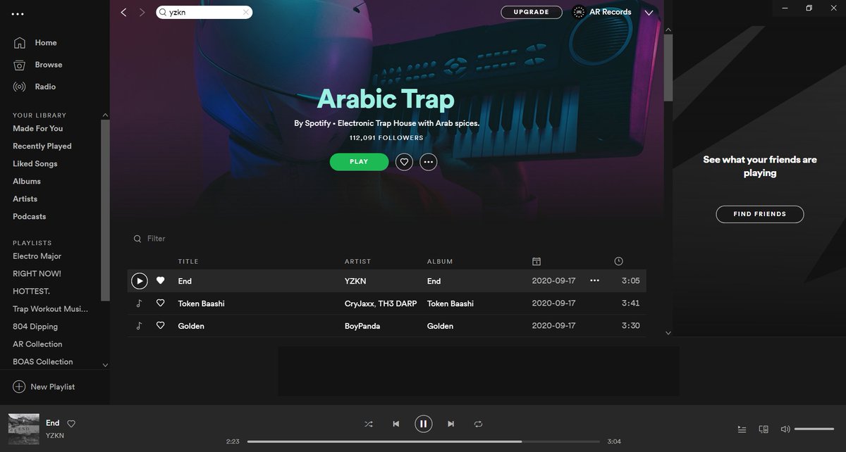 ar_records_'s tweet photo. @Spotify is treating our boy YZKN well! 
AR Records family enjoy more. 
500,000 streams and counting :)

#YZKN #End https://t.co/FbKFtyKvkL