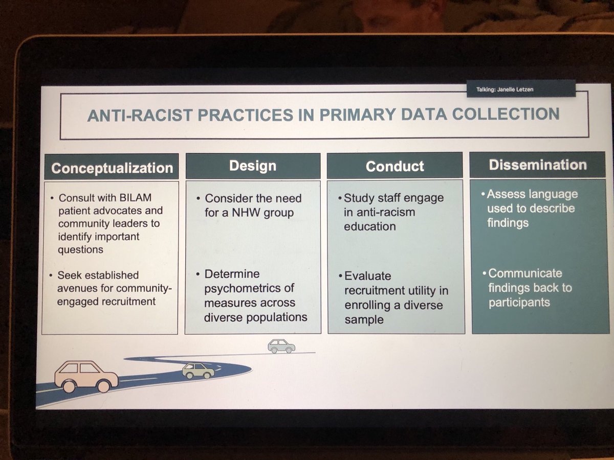 megmarie_miller's tweet image. ⁦@JanelleLetzen⁩ discussing #antiracist strategies for primary data collection in #painresearch #USASP2020