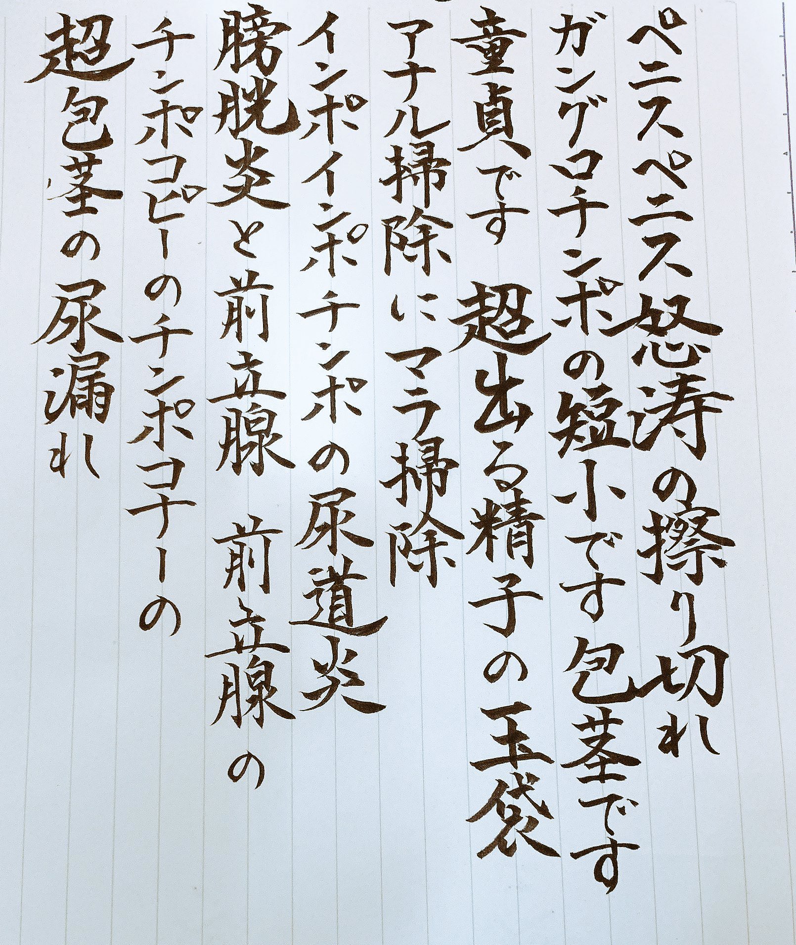 なべりんぐ なんじゃこりゃwww めちゃくちゃ達筆なのに書いてある内容なにこれwww 多分すぐ消すwww T Co Eqc4bjp7mm Twitter