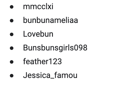 GirlsBunbun's tweet photo. Page 3 and there is someone who was accepted but did not put their username https://t.co/erZ5Z8t81m