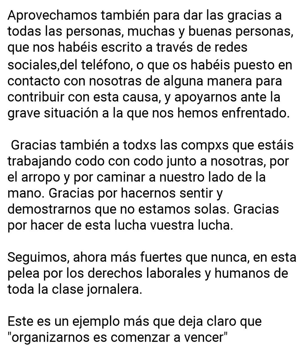 Jornaleras de Huelva en Lucha (@jornalerasl) on Twitter photo 