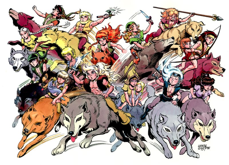 this is my ElfQuest books 1-4 read-through thread please mute if you don't care about: Elves Wolves Fantasy Aliens My lingering sanity