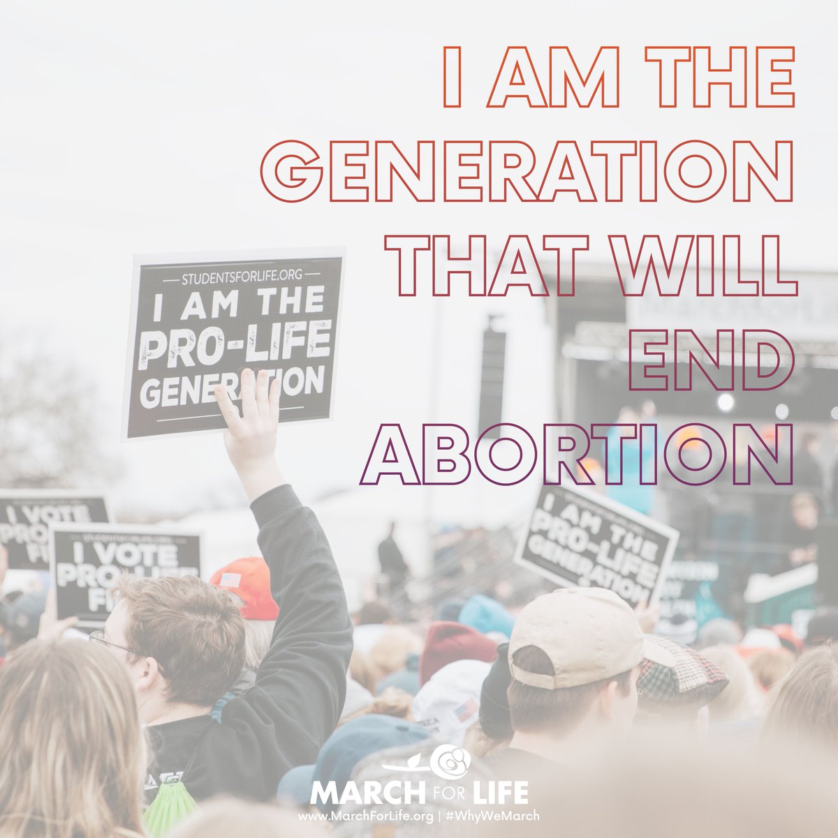 March_for_Life's tweet image. RT if you're part of the generation that will end abortion!