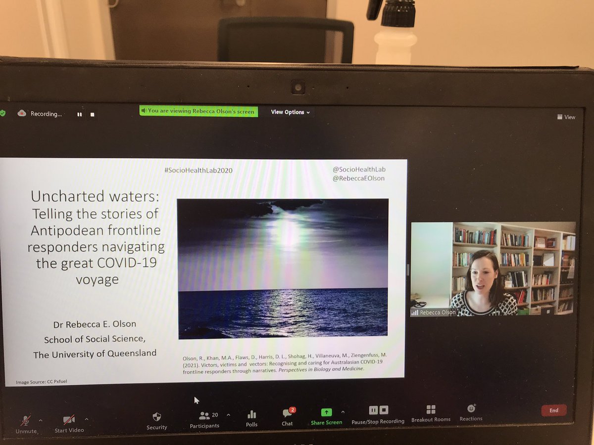  @RebeccaEOlson made me hold my breath in her narrative of COVID frontline healthcare professionals. Ramona’s experience as a patient reminded us the importance of kindness, communication, trust so patients don’t “become those numbers” or “become that thing that was wrong with me”