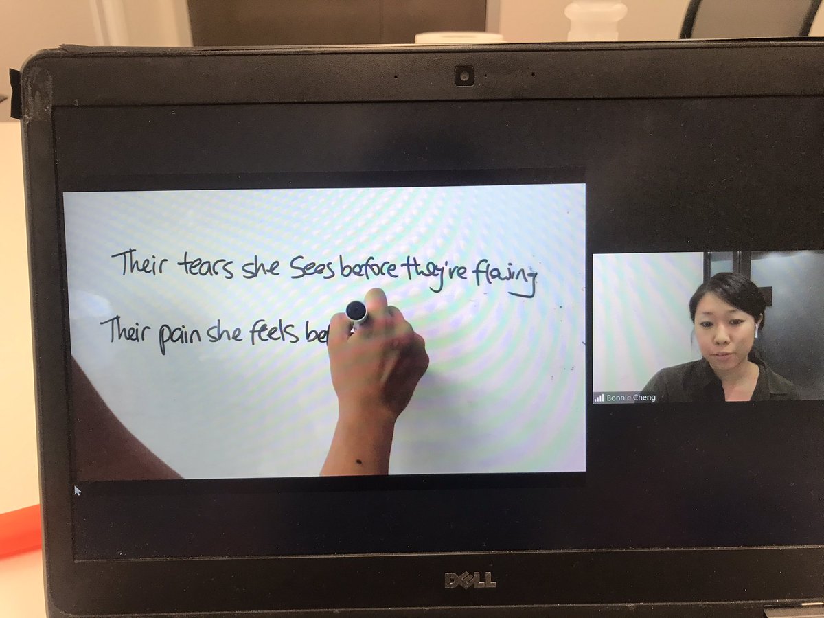 We had insightful and different presentations (and in different formats): we had amazing poems by  @BonnieBYCheng and  @tbarlott . Poems not only about research findings, but also on personal experience of being sick. Of Becoming-sick.