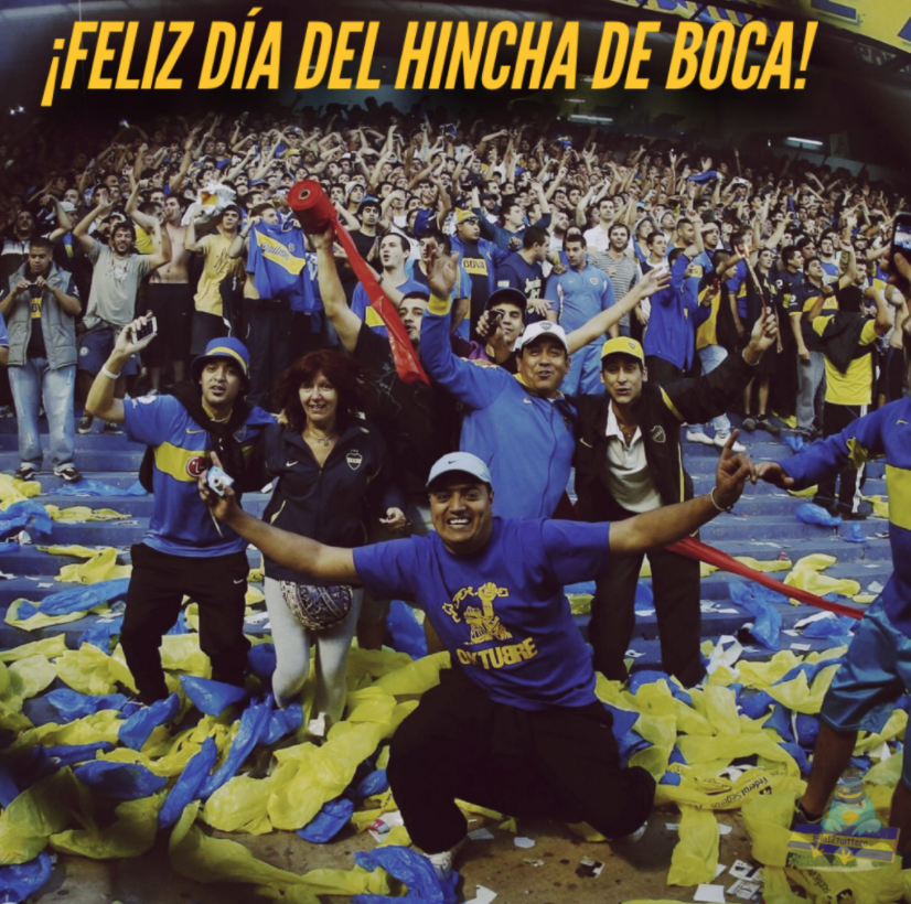 ¡FELIZ #DiaDelHinchaDeBoca!💙💛💙
