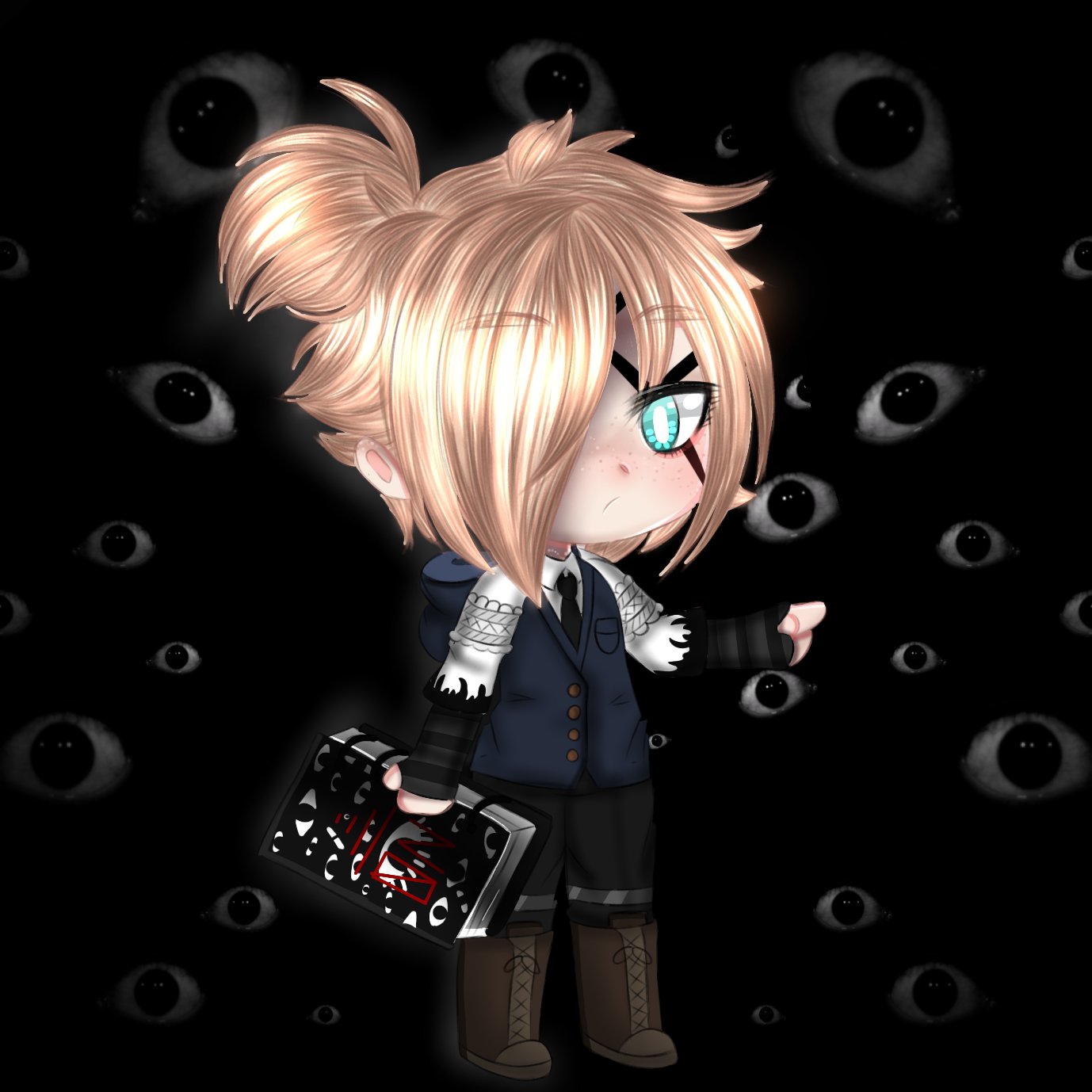 🐈‍⬛Victória_The_Devil🐈‍⬛ 🇵🇸 on X: Oi Gente, tudo de boas? Trouxe aqui  o meu fanchild de Danjoui (Não me cancelem por favor) (Sim, o primeiro  desenho é uma Gacha edit) Ele se chama