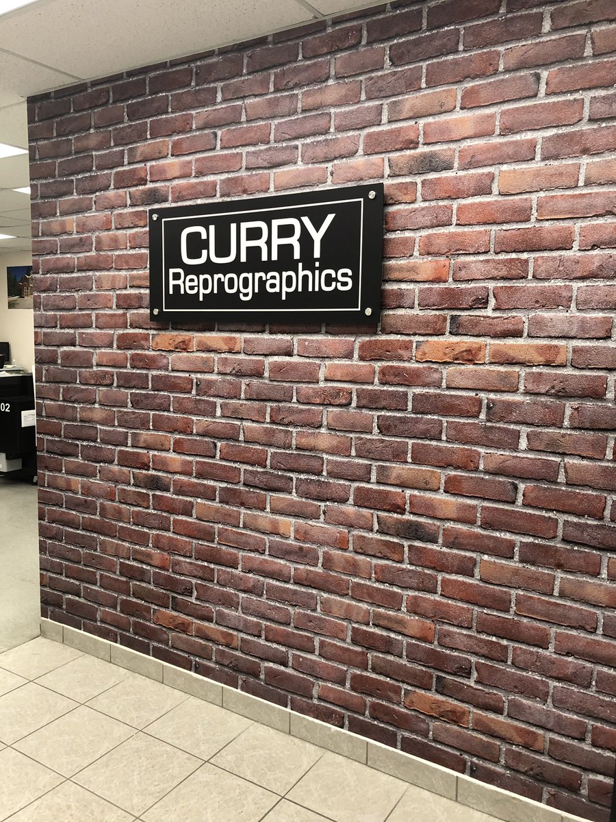 Wall wraps are magic! Our team transformed this wall creating warmth and texture in our showroom. Ask us how we can help with your next project!

#printing #print #marketing #advertising #graphics #wallwraps #brickwall #wallpaper #vinyl #create #windsorontario #yqg #curryrepro