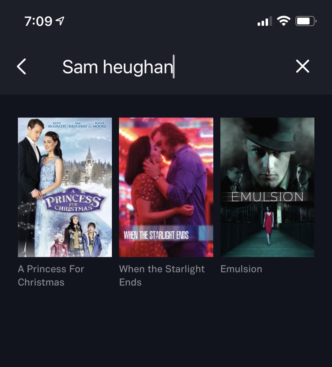 scrapmymemories's tweet photo. Droughtlander got you down? Watch Sam on Tubi (free app...yeah totally free) Emulsion is fantastic and mind blowing, When the starlight ends is beautiful and poetic / Princess for Christmas is cute and fun! #emulsion #princessforchristmas #whenthestarlightends #SamHeughan https://t.co/ypmshGC7nO