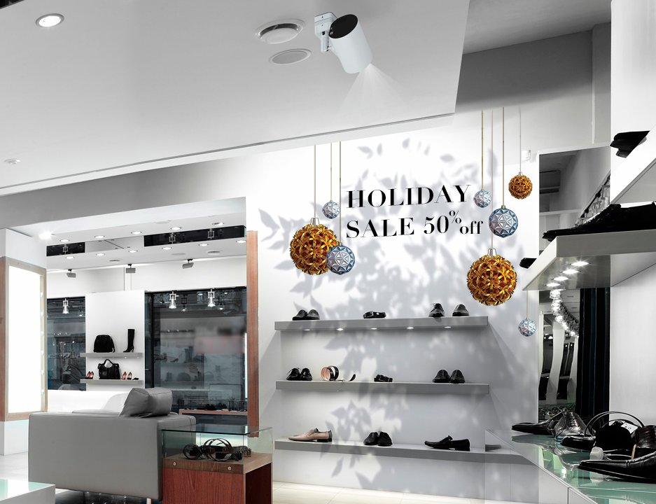 EpsonCanada's tweet image. Holiday signage couldn't be easier! With our LightScene projectors, your customers will be captivated and engaged.

#digitialsignage #holidaycheer #holidaysale #display #digitaldisplay #projectionmapping