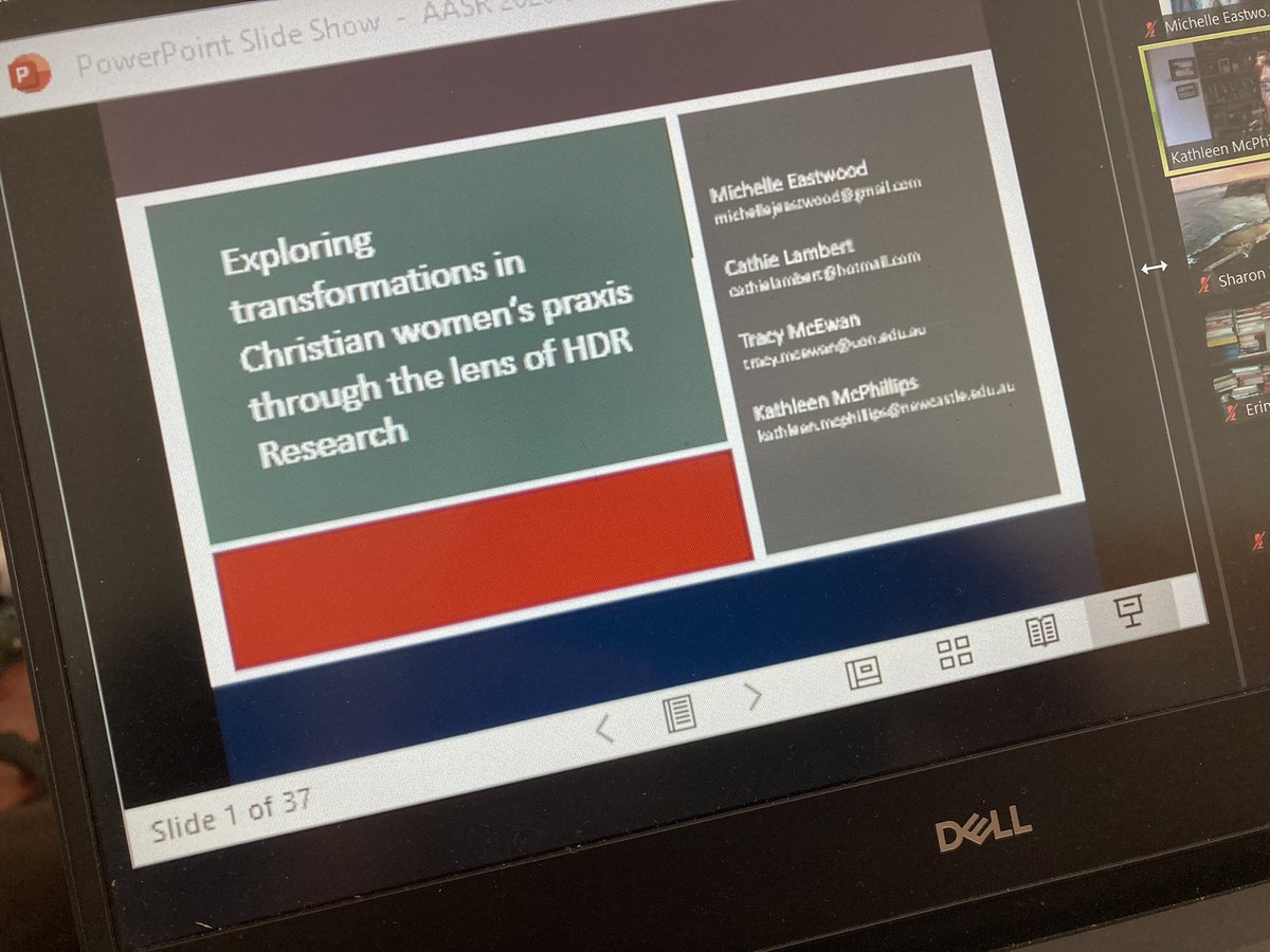 Such a privilege to be presenting with my colleagues Michelle Eastwood and Tracy McEwan on a panel exploring transformations in Christian women’s praxis arising from our research and relating to the experience of COVID-19. <a href="/ausreligion/">Australian Association for the Study of Religion</a> #AASR
