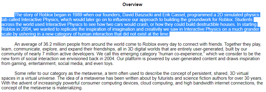  $RBLX. First - what an epitome of long term thinking. A 31 year-old vision of the metaverse in the making.