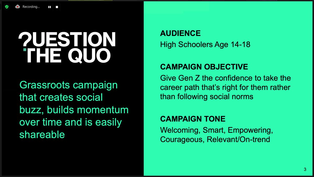 ecmcgroup's tweet photo. ECMC Group's @LauraTelanderG is sharing the results of our #QuestionTheQuo surveys at @actecareertech's #VISIONCTE20 conference. Visit https://t.co/Tdi6lRyTct to learn more about this campaign focused on highlighting the many postsecondary pathways. https://t.co/oth9vwimk6