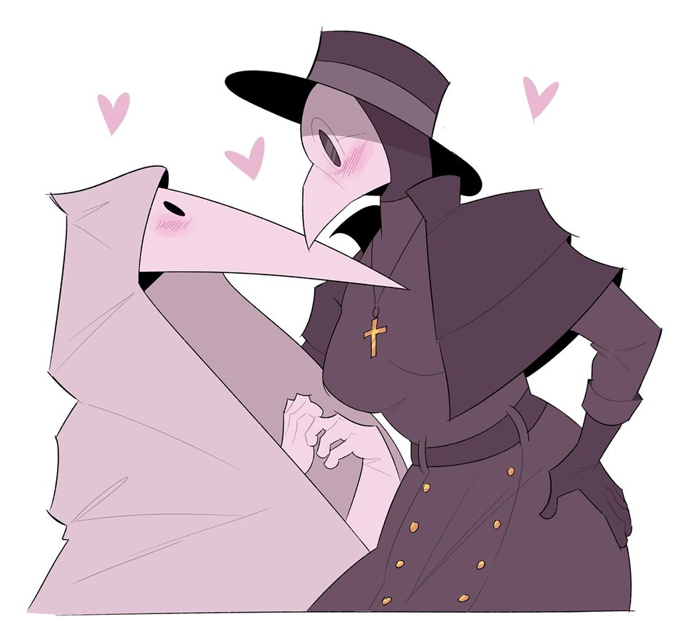 #5. Plague doctor girlfriends by  @Idolomantises. I love these two https://geekxgirls.com/article.php?ID=13438