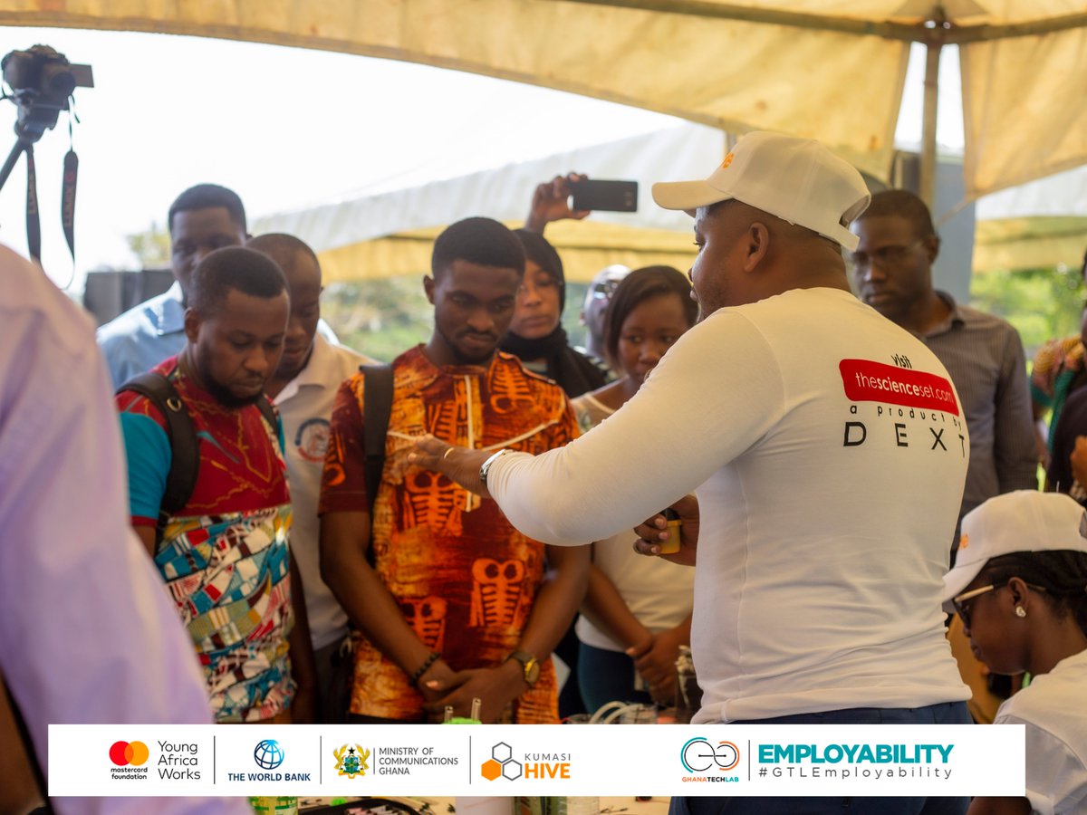 exploregh's tweet photo. RT @GyasiPriscilla: RT @KumasiHive: Exhibition by Dext Technology Limited, manufacturers of the Science Set. This is a set equipped with tools and materials to simulate simple physics experiments.
Stay Close!
#DigitalJobFair #HiveImpact #HiveTribe #Wom⦠https://t.co/BT5B9bVegR