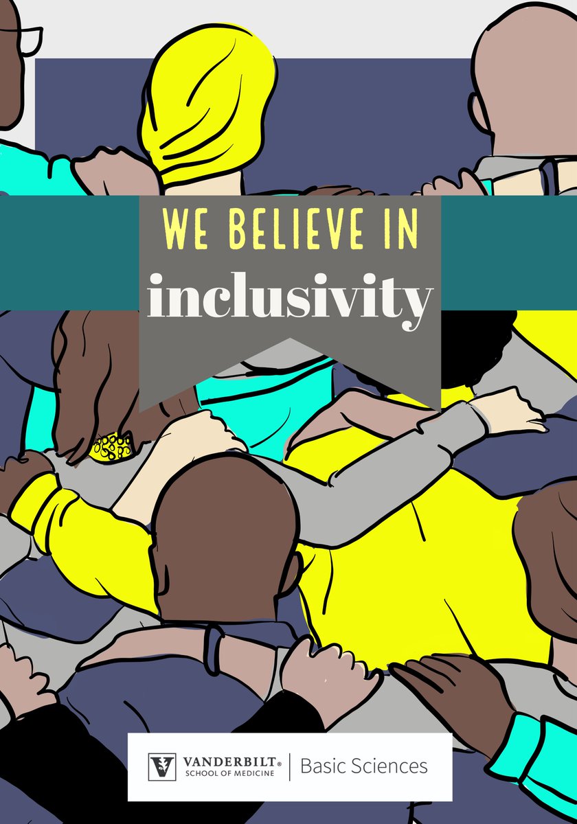 Show your support for unity, equity, diversity, and inclusivity with these posters! Download &amp; print them out for your lab space or use them for your phone's background 😀

vanderbilt.app.box.com/s/ooua6ag7np4y…

🎨 Artist credit goes to <a href="/kh_oliver/">Kendra H. Oliver, Ph.D., M.P.S</a>, director of @ArtLab_Vandy