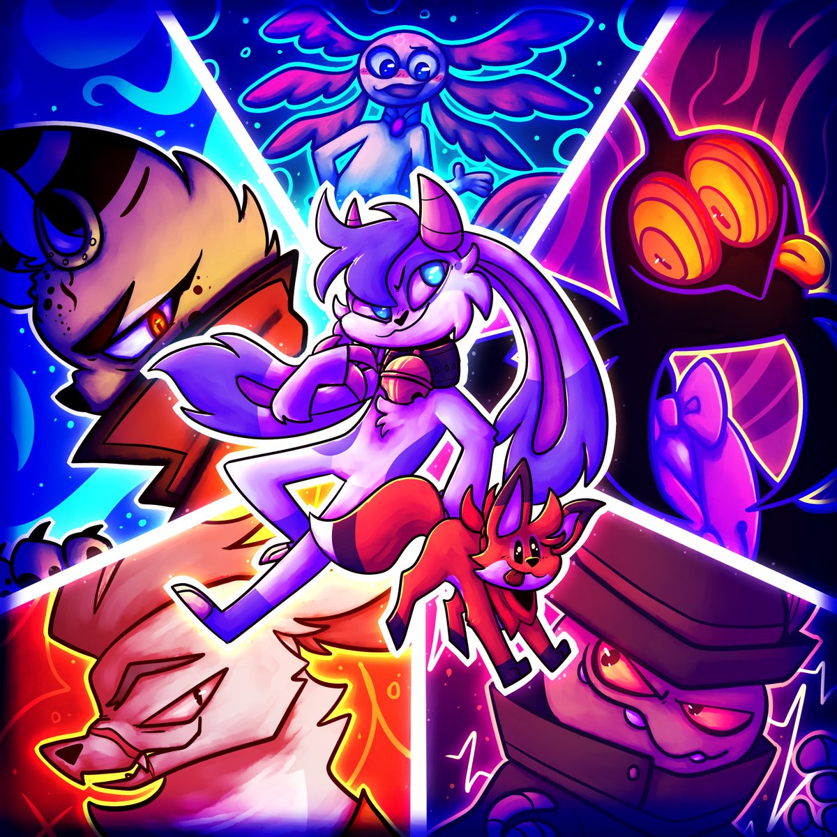 Billie Bust Up!! 🐐🦊✨

SO excited for this game oml!! I love this funky little crew!!!

#BBUKickstarter #BillieBustUp