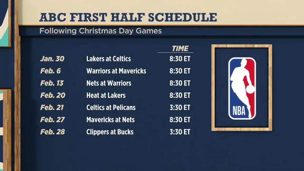 Some solid matchups on ABC for the first half of the season 👀 Watch # ...