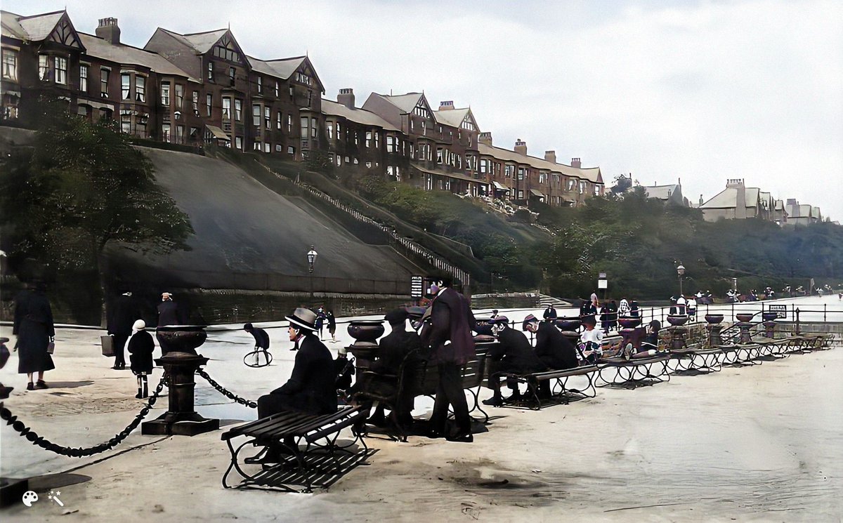 The Promenade at Egremont Ferry, Wallasey, Wirral, c1930.