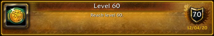 PhatLewtsGold's tweet photo. I just earned the [Level 60] Achievement!#TookLongEnough #Warcraft https://t.co/3DkqU4Vfmg