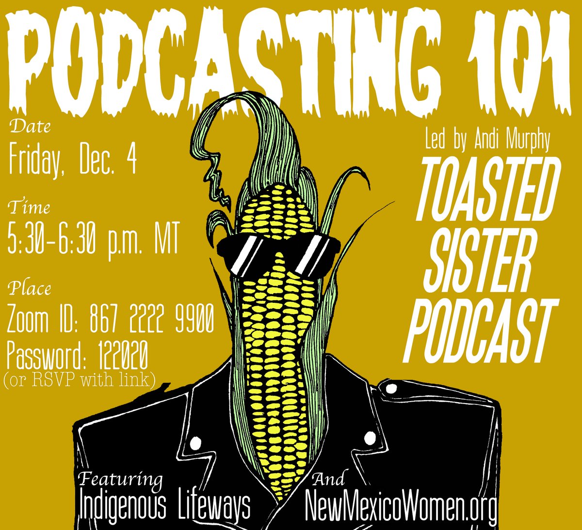 andimurphy's tweet photo. Wanna learn a little bit about podcasting? Join me tonight for "The 10 Commandments of Podcasting ... of Horror!"
#podcasting #podcaster #NativeMedia #FoodPodcast #ToastedSisterPodcast #MultimediaWITCH
More info/RSVP/register: https://t.co/UP2CFoprXg https://t.co/xvN61ksHUX