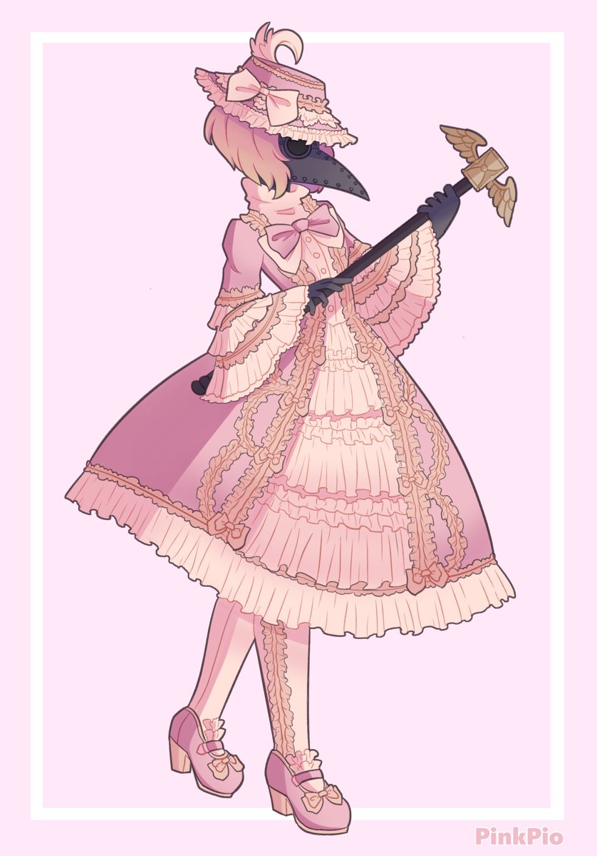 #3 Lolita-inspired plague doctor by Pink Pio.  https://www.deviantart.com/pinkpio/art/Plague-Doctor-835084062
