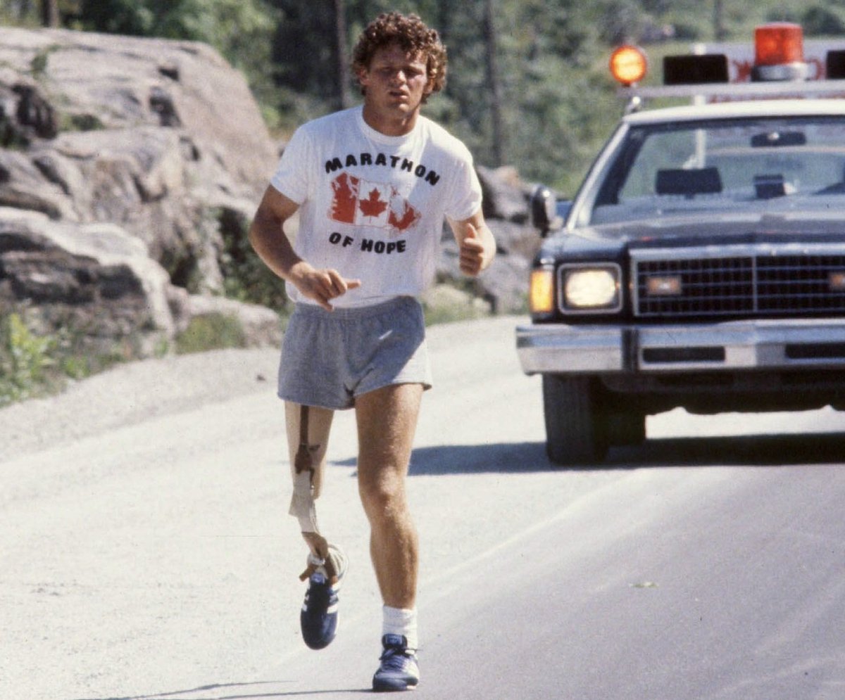 NLightsSports's tweet photo. @timandsid You don't put athletes on your nations money.  You put leaders.  Legends.  Icons of your countries strength, values and humanity.  You put Terry Stanley Fox on your money.  Not as a great athlete, but as one of the greatest Canadians and human beings to have ever lived. https://t.co/wcpetRaeru