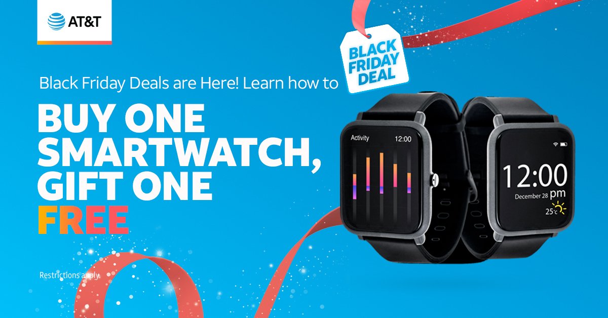 MaWalpole's tweet photo. Now, this is a #BlackFriday deal you certainly don't want to miss! Visit our AT&amp;T Store at 555 Providence Hwy, Walpole, MA to score BOGO Apple Watches, or make an in-store appointment at https://t.co/LePiPdlnmf... #ATT #Apple #AppleWatch #BOGO #Holiday #Deals https://t.co/gpdH7cXXCY