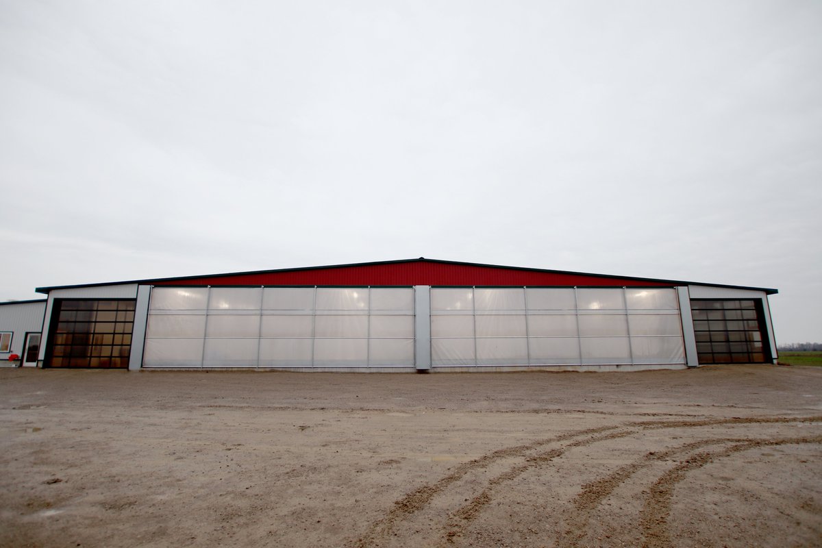 dairylanesystem's tweet photo. 1/2 - This upcoming 5 x GEA R9500 robot project at A.H.E. Dairy Farm is progressing well! The DLS inlet curtains were recently installed, stabling work is almost done, and the next update should show the GEA robots in place!
 
#DLSdairy #DLSrobotics #DLSstructure #DLSJourdain https://t.co/62n3qZHPWc