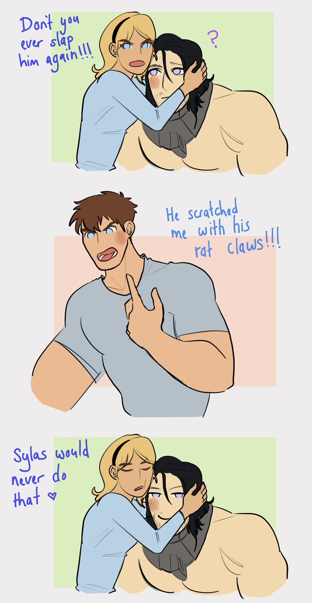 I want to do a series of comics where sylas lives with lux and garen (it was lux's idea obviously) 