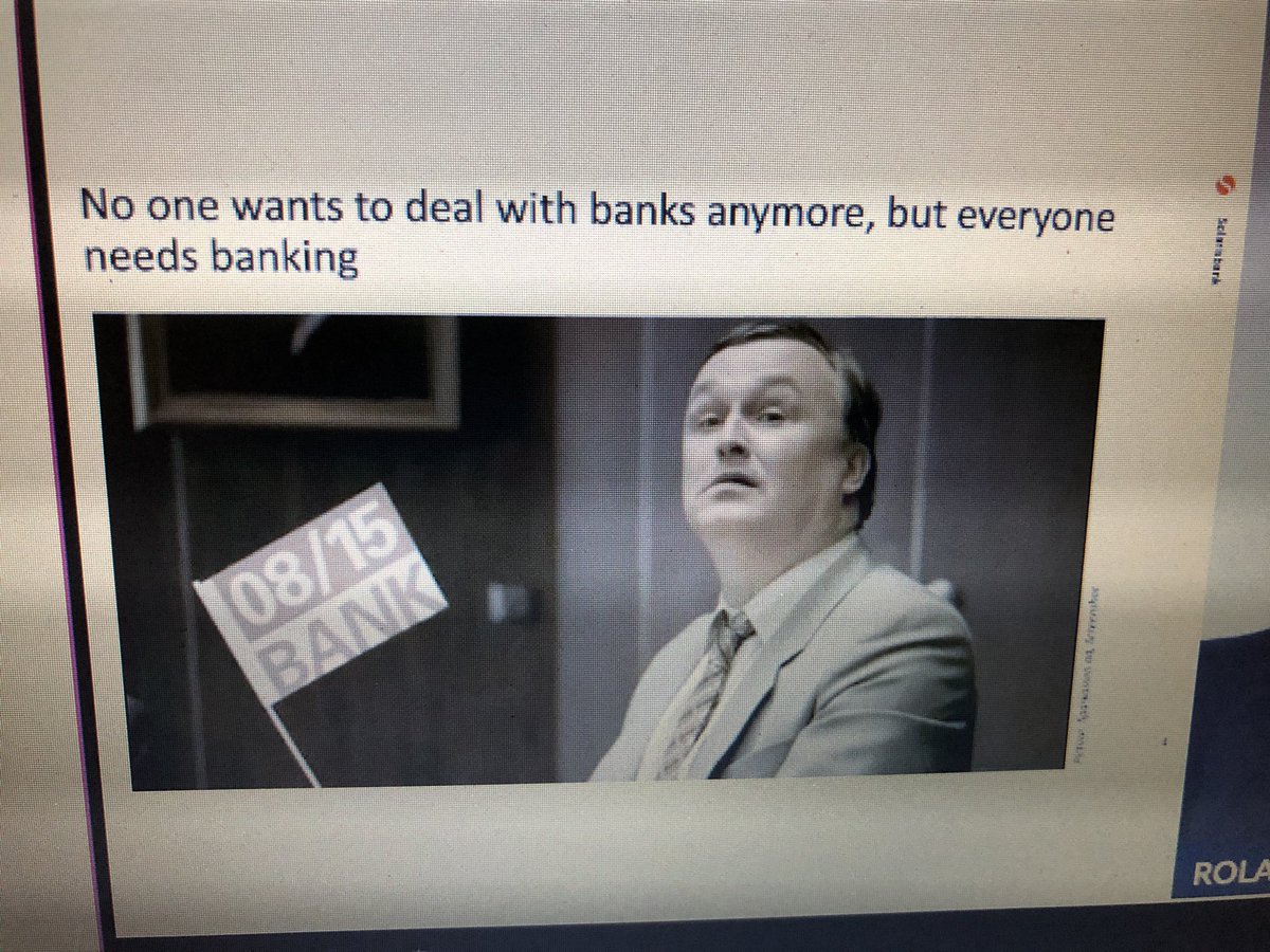 nincoroby's tweet photo. « Every company can become a fintech while no one wants to deal with banks even though they need banking » Roland Foz @Solarisbank
#websummit #websummit20ECH #banking #fintech #finance https://t.co/Am5xp1taZk
