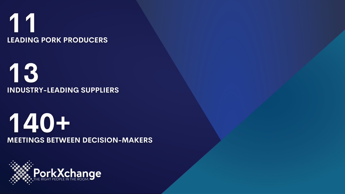 We’re excited for #PorkXchange2020 where industry leading pork producers and innovative suppliers will develop strategic partnerships through over 140 one-on-one meetings in two days – to learn more about PorkXchange, visit us at lnkd.in/gayRZfQ