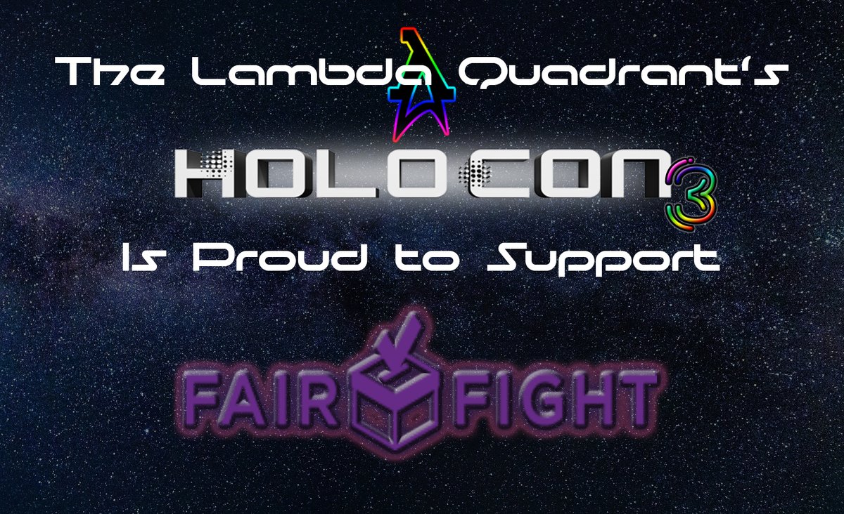 LambdaQuadrant's tweet photo. Tomorrow's the day! Join us this weekend for #Holocon 3. Our LIVE, FREE #StarTrek event supporting @staceyabrams 's @fairfightaction We've got Trek'tastic plans for the weekend Sat/Sun 5 pm East/ 2 pm West on Facebook & https://t.co/WNndEPOQEw #scificonvention #StarTrekConvetion https://t.co/Qd1iTUndN0